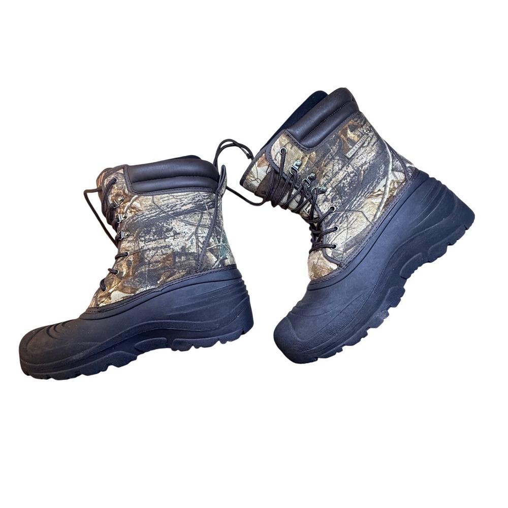Field & Stream Mens Size‎ 11 Insulated Camo Winter Boots Thinsulate 600 Hunter